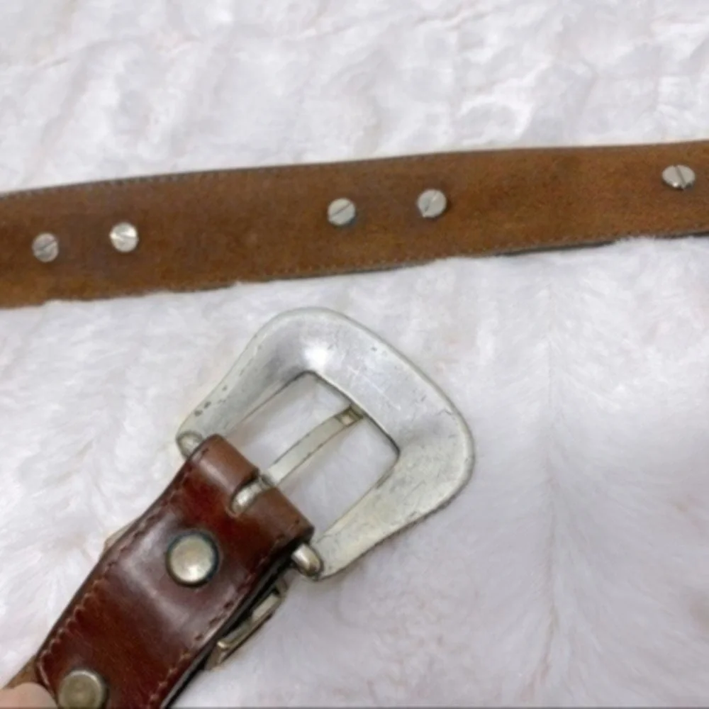 Vintage Western Billy Belts genuine leather belt Size 36 Color brown